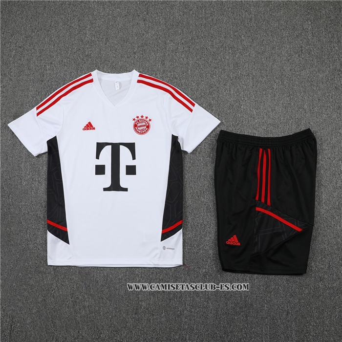 Chandal del Bayern Munich 22-23 Manga Corta Blanco - Pantalon Corto
